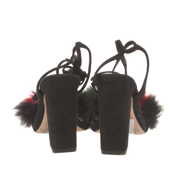 Loeffler Randall Nicolette fur block heel - Picture 4 of 5